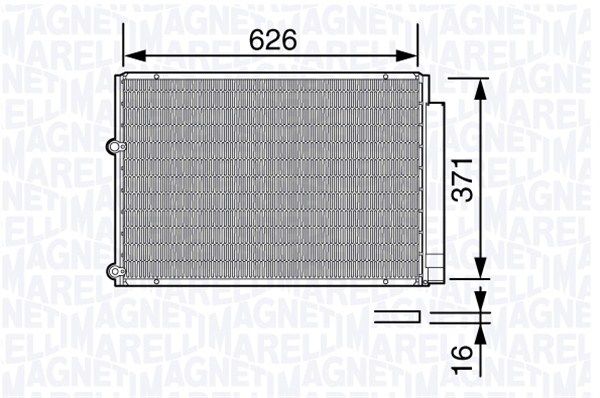 MAGNETI MARELLI kondensatorius, oro kondicionierius 350203682000